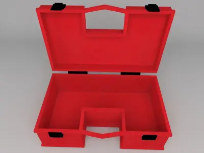  First Aid Box Low-poly 3D model