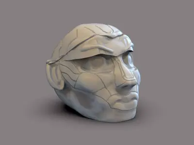 Fiction Head 3D print model purchase