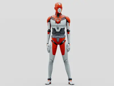 HUMANOID ORPHEUS-H  Rigged for Unreal Engine - Unity - MIXAMO  3D model