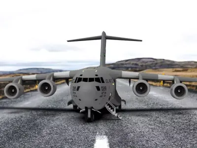 Boeing C-17 Globemaster III 3D printed airplane model 3D print model