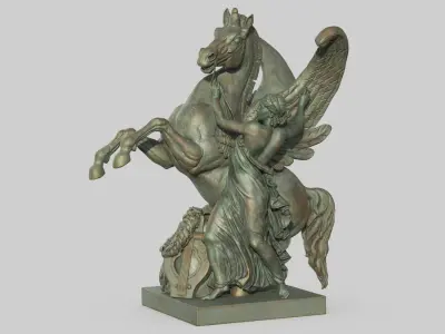 Renown Holding Back Pegasus 3D model purchase