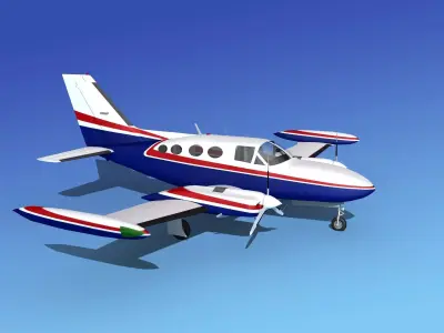Cessna 421 Golden Eagle V17 3D model