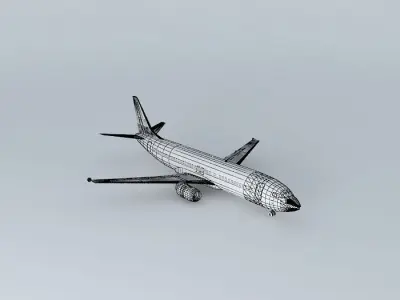 Boeing 737-400 Template Free 3D model