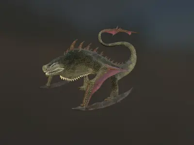 monster dragon Low-poly 3D model