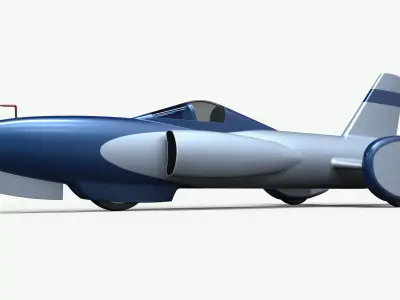 Spirit of America jet car 1964 3D model