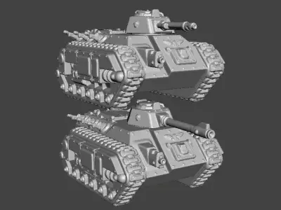 6MM 8MM SCALE IMPERIAL GUARDIANS APC TANKS MINIATURE MODELS GAME 3D print model