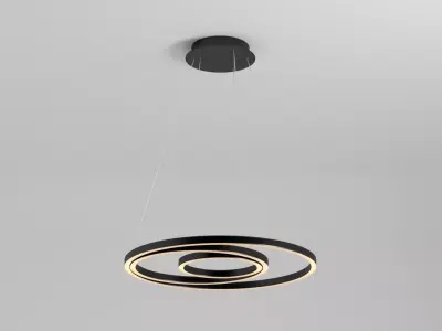 Modern Circular LED Ceiling Light Free 3D model