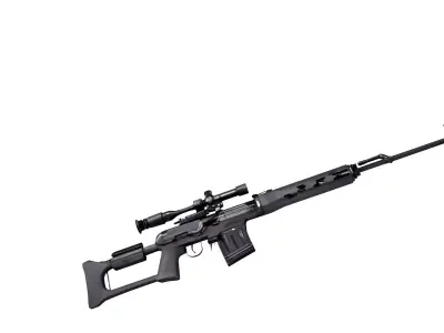 Dragunov Sniper Rifle 3D model