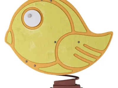 Spring Rocker Bird 3D model