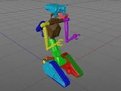 Johnny 5 robot 3D print model