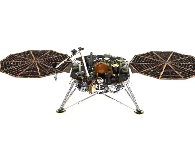 Insight lander Low-poly 3D model