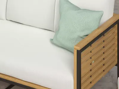 Outdoor Furnitures Set 3D model