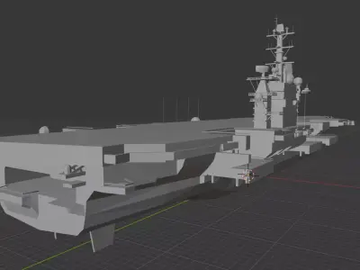 USS Dwight D Eisenhower CVN-69 Nimitz-Class Aircraft Carrier 3D print model