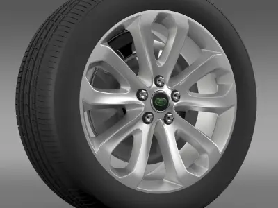 RangeRover Vogue SDV8 wheel 3D model