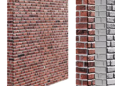  Seamless brick wall with high resolution textures - 12000px Texture