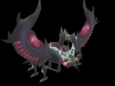 Number 3 Cicada King Low-poly 3D model