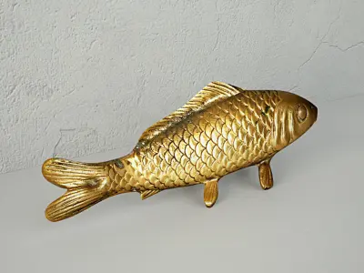 1960s Brass Koi 3D model
