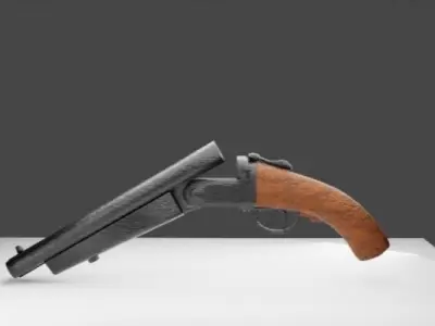 Shotgun M14 3d Model Free low-poly 3D model