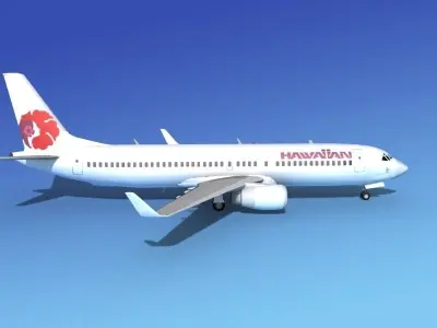 Boeing 737-800 Hawaiian Airlines 3D model