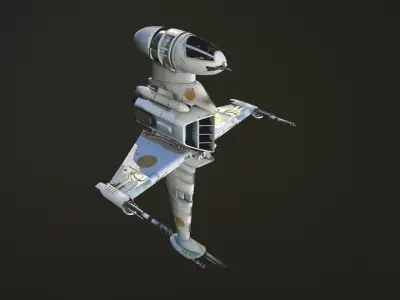 B Wing Star Wars 3D model