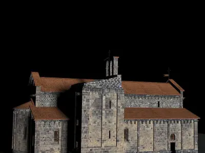 Romanic Church of Ardara - Exterior Only - Low Poly Low-poly 3D model