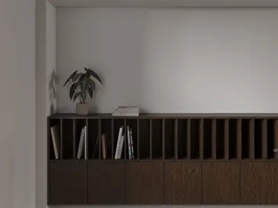  Office interior scene 09 3D model