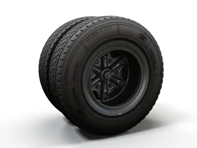 Truck highpoly wheels 3D model