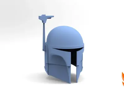 Star Wars Death Watch Mandalorian Helmet 3D model