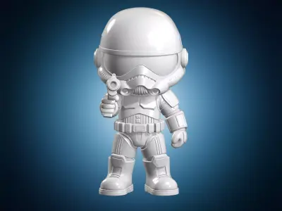 Chibi Stormtrooper 3D Print Model 3D print model
