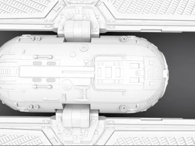 Tie Striker Scale model 3D print model
