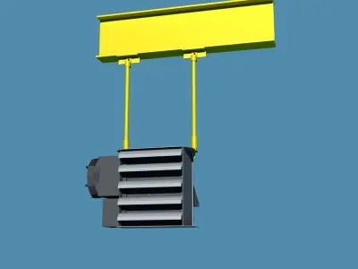 FX16 Heater Ceiling and Wall 3D model