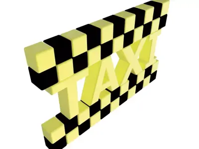 TAXI ICON 3D print model