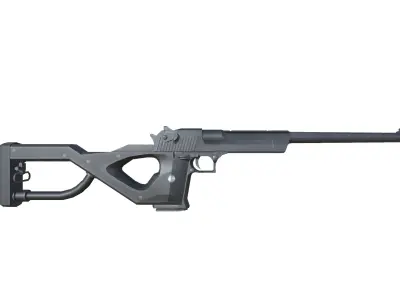 46-Desert Eagle gun model 3d game ready model Low-poly 3D model Low-poly 3D model