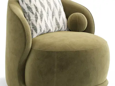 Teddy Accent Armchair By Wilko Free low-poly 3D model