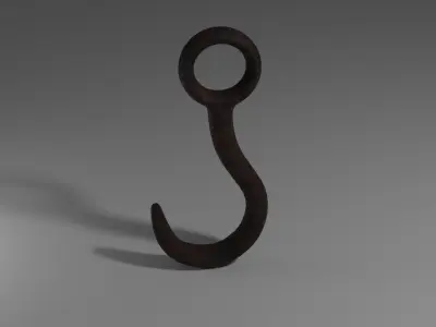Hook Rusty 3D model