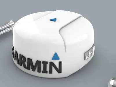 Ship Radar Set - 5 Models Low-poly 3D model