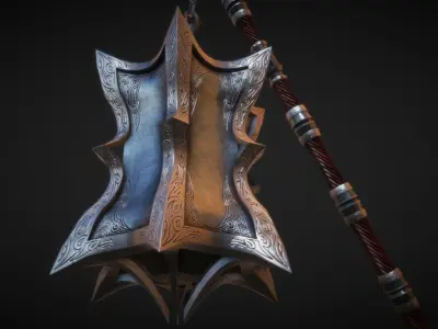 ThalDaras the Sanguine Mace 3D model