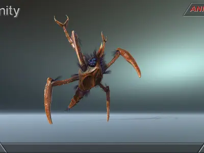  Alien Extraterrestrial Creature 03 Low-poly 3D model