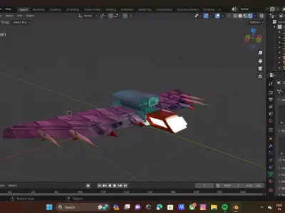 airoplane Low-poly 3D model