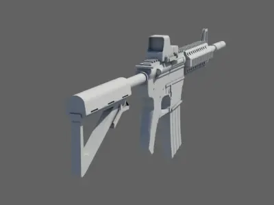 M4A1 Eotech 553 3D model
