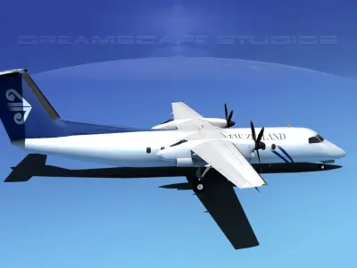 DeHavilland DHC-8-Q300 Air New Zealand 3D model