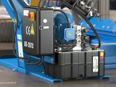 Automotech AS-26TC Truck Tyre Changing Machine 3D model