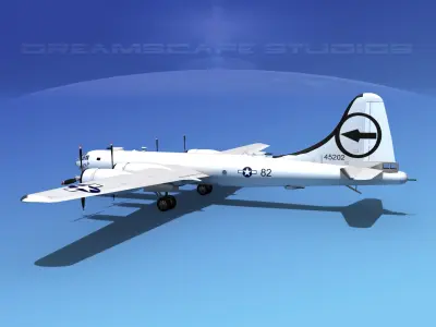 Boeing B-29 Superfortress Enola Gay 3D model