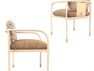 Aliya Dining Chair Free 3D model