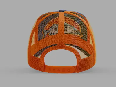 Trucker cap 2 Low-poly 3D model