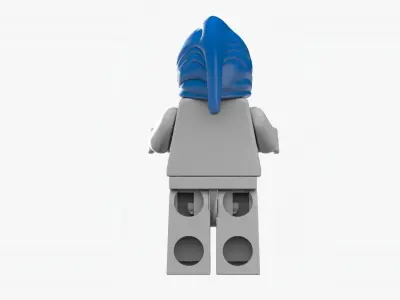 Lego Hoodie Hat with Minifigure 3D model