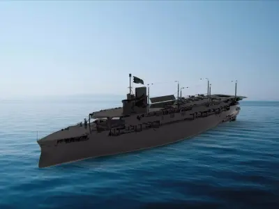 HMS Glorious carrier 3D model