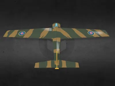 Hamilcar plane Low-poly 3D model