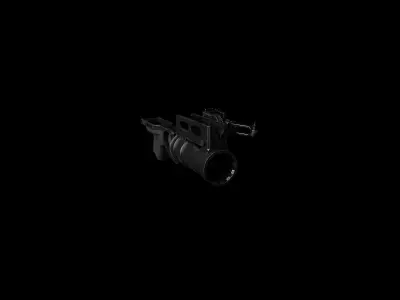 GP-25 grenade launcher Low-poly 3D model