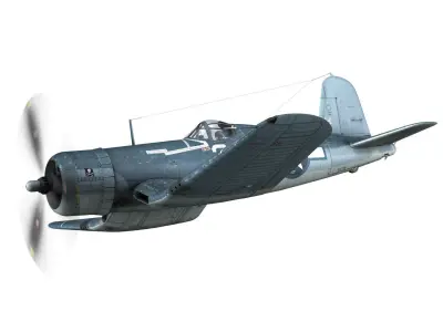 Vought F4U-1A - 34 3D model